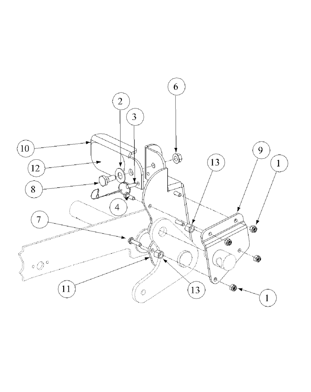 Optional And Standard Foot Pedal Deck Lift Diagram and Parts List for M54-KW 53AB5DBW150-23-HP Cub Cadet Lawn Tractor
